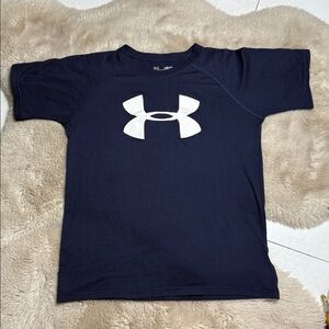Under Armour Tee Shirt T-Shirt Kids Youth Medium Heat Gear Blue